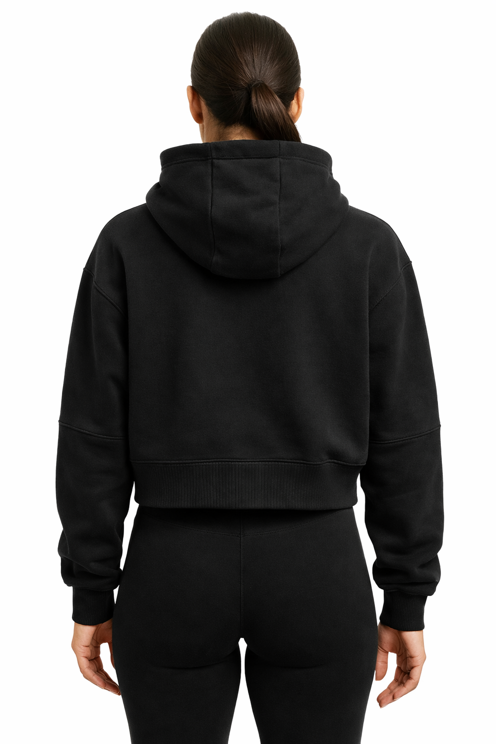 Women's Oversized Lightweight Cropped Hoodie