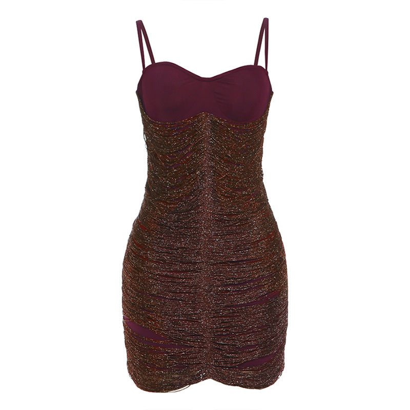 Chic Tassel Spliced Sleeveless Dress for Women