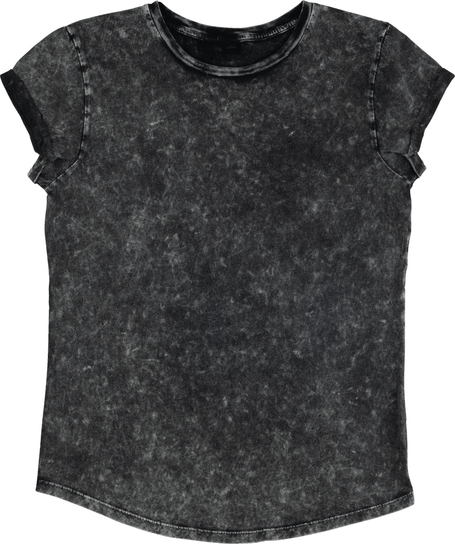 Organic Cotton Rolled Sleeve T-shirt: Womens