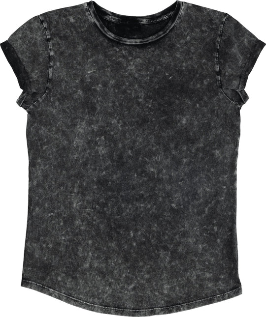 Organic Cotton Rolled Sleeve T-shirt: Womens