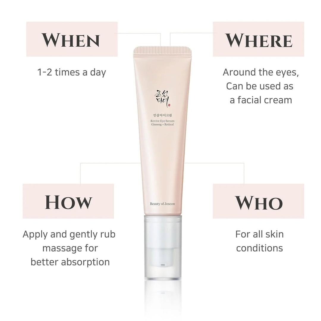 BEAUTY OF JOSEON Revive Eye Serum Ginseng + Retinal 30ml