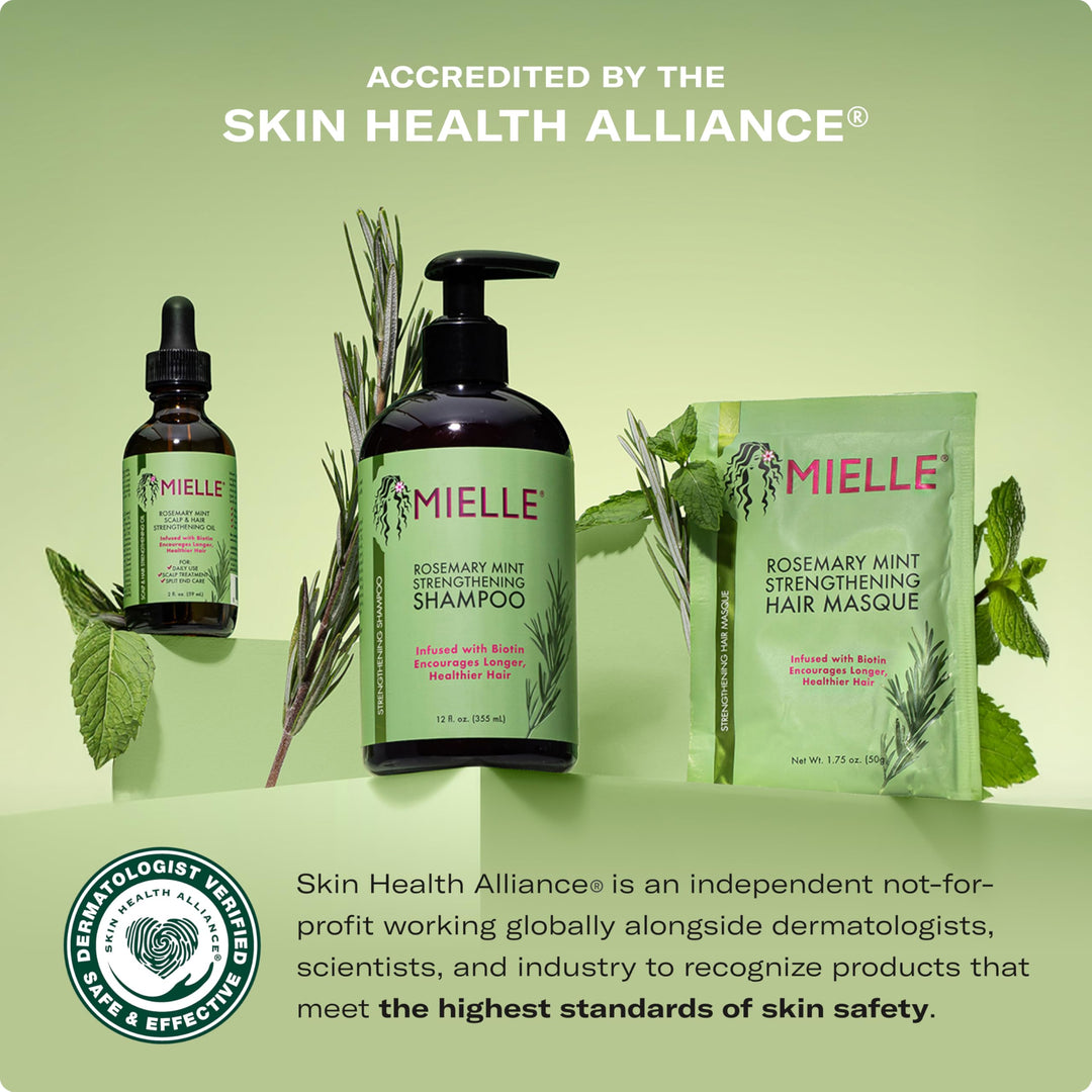 Mielle Organics Rosemary Mint Strengthening Hair Conditioner – Biotin, Detangling &amp; Hydration (12 oz)
