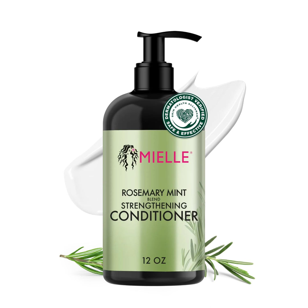 Mielle Organics Rosemary Mint Strengthening Hair Conditioner – Biotin, Detangling &amp; Hydration (12 oz)