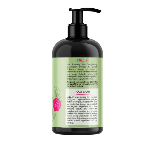 Mielle Organics Rosemary Mint Strengthening Hair Conditioner – Biotin, Detangling &amp; Hydration (12 oz)