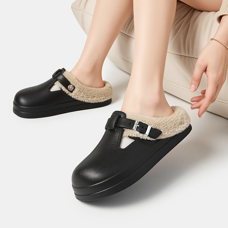 Eva Women'S Shoes Waterproof Cotton Slippers