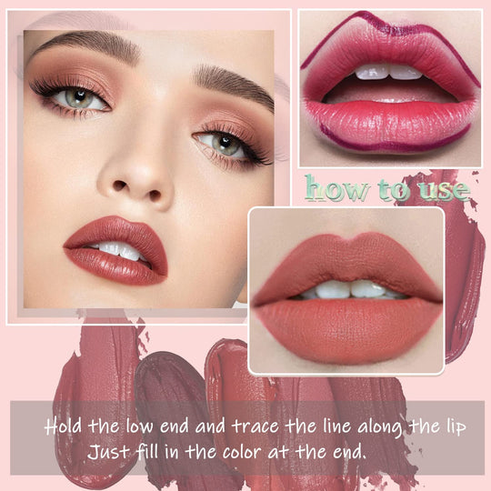 Sulily Pcs Matte Liquid Lipstick – Red, Long-Lasting Velvet Lip Stain | Up to 24H Wear